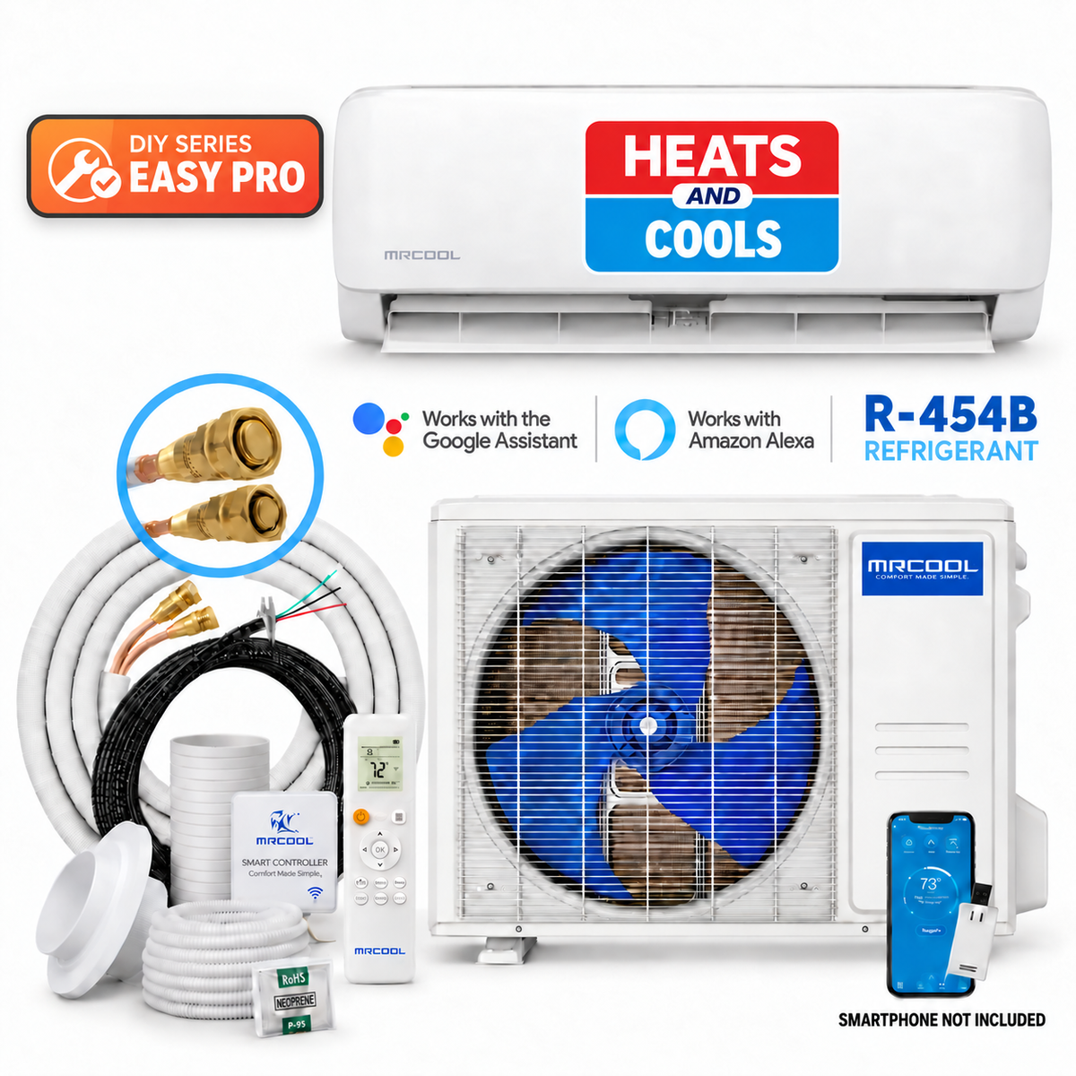 MRCOOL DIY Easy Pro 12,000 BTU Mini Split Heat Pump - 115V