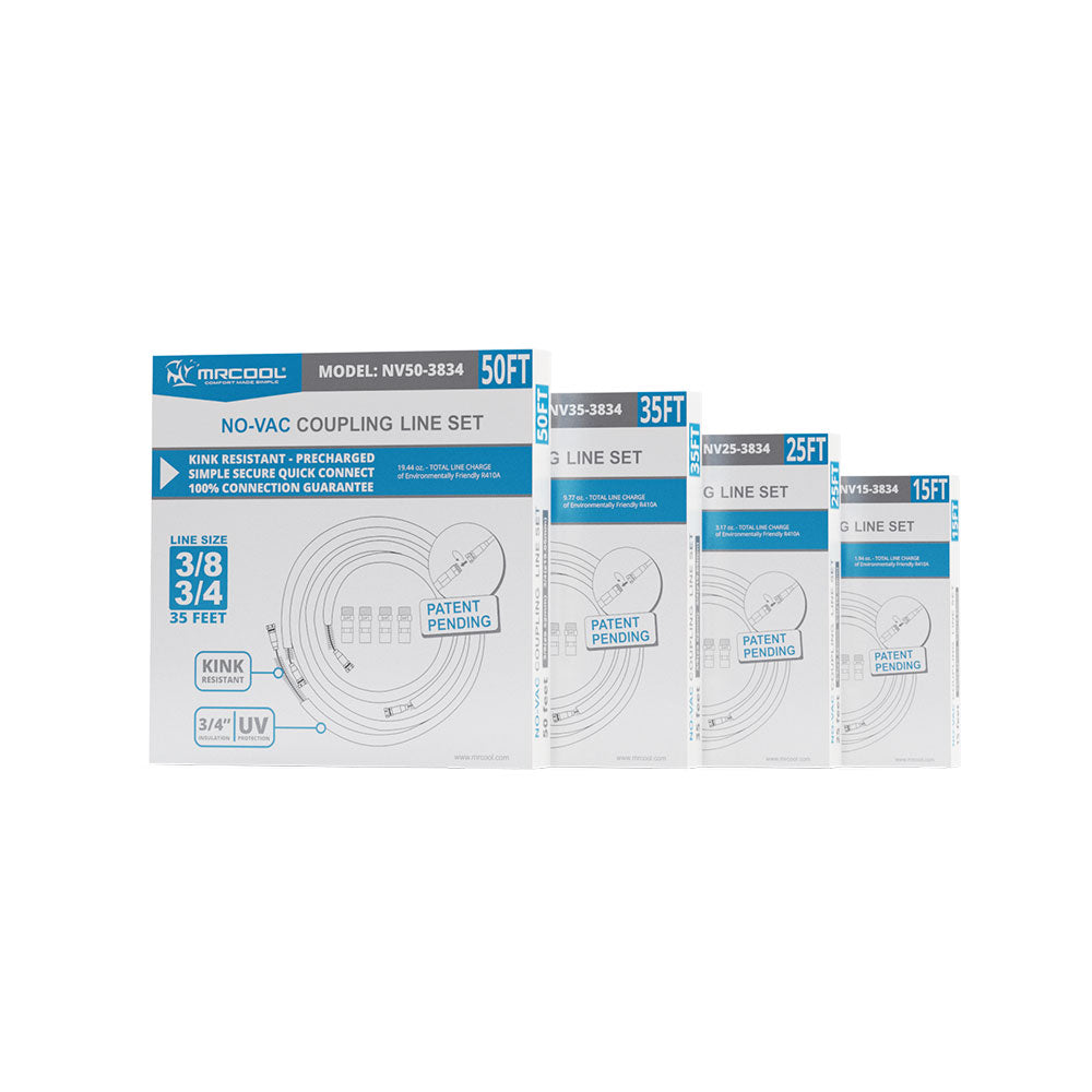 MRCOOL 16 ft Pre-Charged DIY Line Set – 3/8 × 5/8 in